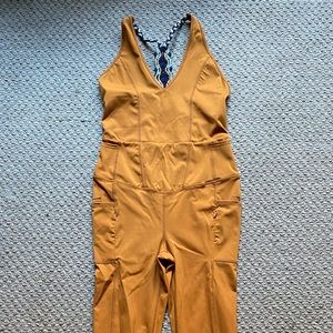 FREE PEOPLE Movement Onesie Climbing and Hiking Jumpsuit with Crochet Back